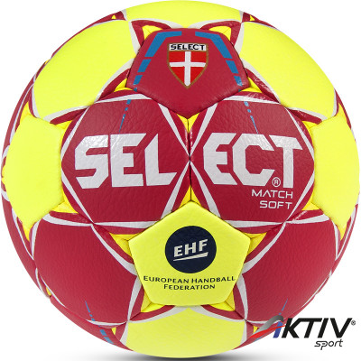 Kézilabda Select Match Soft EHF 2017 piros-sárga