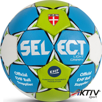 Kézilabda Select Light Grippy kék-zöld-fehér micro