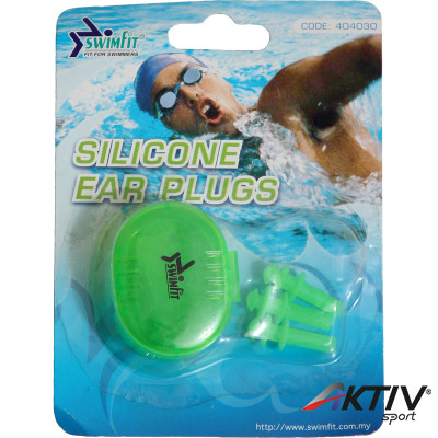 Swimfit 404030 füldugó szilikon 3 db/cs zöld