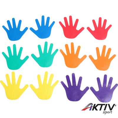 Kéz alakú padlójelölő szett 12 db Aktivsport