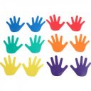 Kéz alakú padlójelölő szett 12 db Aktivsport