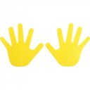 Kéz alakú padlójelölő szett 12 db Aktivsport