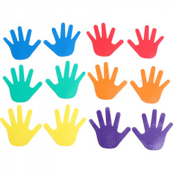 Kéz alakú padlójelölő szett 12 db Aktivsport Aktivsport® termékek Aktivsport