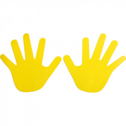 Kéz alakú padlójelölő szett 12 db Aktivsport