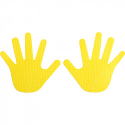 Kéz alakú padlójelölő szett 12 db Aktivsport