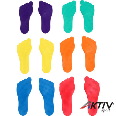 Láb alakú padlójelölő szett 12 db Aktivsport