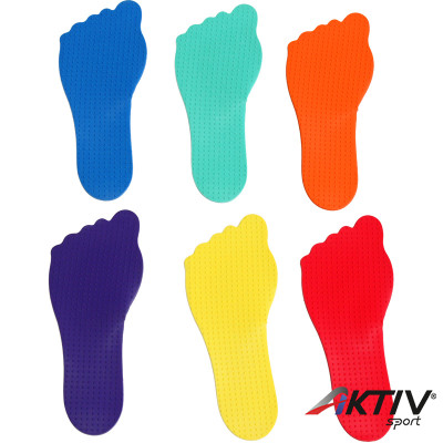 Láb alakú padlójelölő szett 6 db Aktivsport