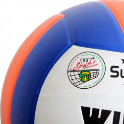 Röplabda, VS-5 ragasztott PU kék-fehér-narancssárga