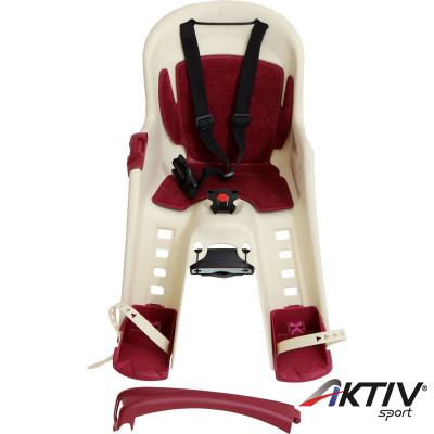 Kerékpáros gyerekülés Polisport Junior bézs-bordó