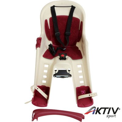 Kerékpáros gyerekülés Polisport Junior bézs-bordó