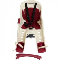 Kerékpáros gyerekülés Polisport Junior bézs-bordó Sportszer