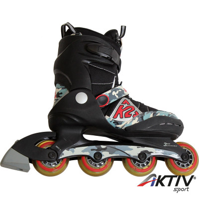 Görkorcsolya K2 Raider terepmintás fekete-piros