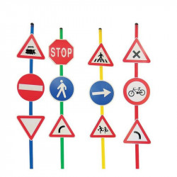 Kresz tábla szett A