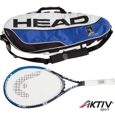 Head ATP No.1 teniszütő kék-fehér ATP World Tour tenisztáskával