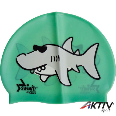Úszósapka Swimfit cápás zöld