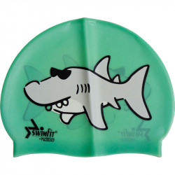 Úszósapka Swimfit cápás zöld Sportszer Swimfit