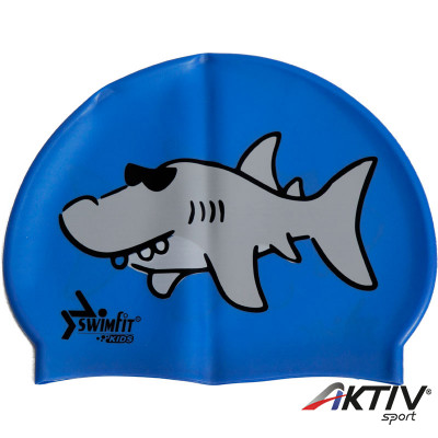 Úszósapka Swimfit cápás kék