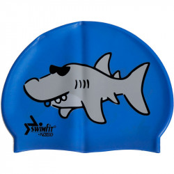 Úszósapka Swimfit cápás kék Sportszer Swimfit