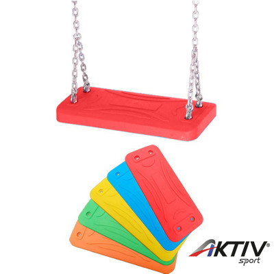 Alubetétes laphinta gumiborítású 2 m-es lánccal piros