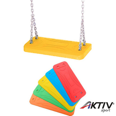 Alubetétes laphinta gumiborítású 2 m-es lánccal citromsárga