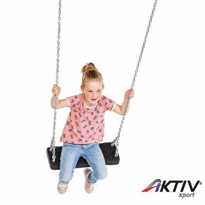 Alubetétes laphinta 2 m-es lánccal fekete