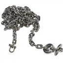 Fémbetétes tányérhinta kerek 2,5 méteres rozsdamentes lánccal