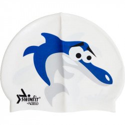 Úszósapka Swimfit delfines fehér Sportszer Swimfit
