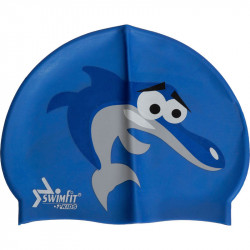 Úszósapka Swimfit delfines kék Sportszer Swimfit