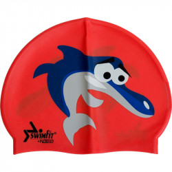 Úszósapka Swimfit delfines piros BLACK WEEK Swimfit