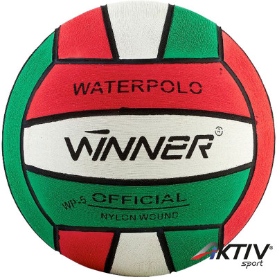 Vízilabda Winner piros-fehér-zöld méret: 4