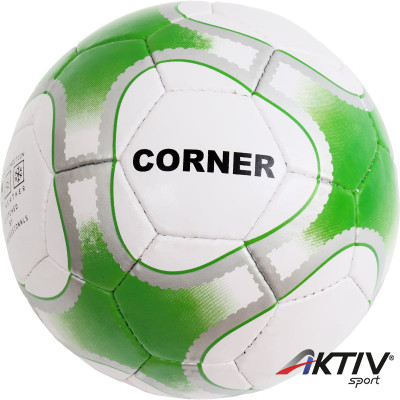 Focilabda Corner fehér-zöld