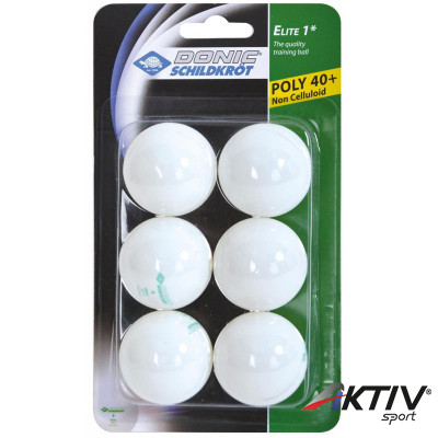 Ping-pong labda Donic Elite 1 csillagos 6 db fehér Series 2018