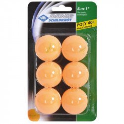 Ping-pong labda Donic Elite 1 csillagos 6 db narancssárga Series 2018 Sportszer Donic