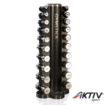 Króm egykezes súlyzó szett Gymstick állvánnyal