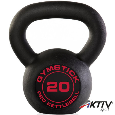 Kettlebell Gymstick Pro fekete 20 kg