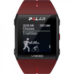 Polar V800 HR GPS sportóra piros