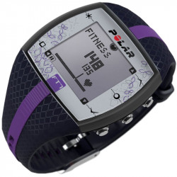 Polar FT7F női pulzusmérő óra sötétkék lila csíkkal