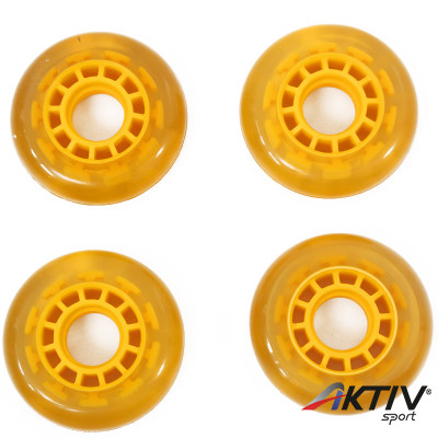 Görkorcsolya kerék 70 mm sárga