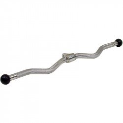 Kétkezes hajlított lehúzó gumi véggel Fitness Robust