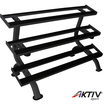 Professzionális egykezes súlyzótartó Tunturi 3 soros