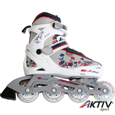 Görkorcsolya Girl fehér-kék