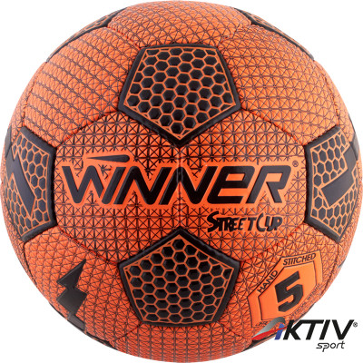 Winner Street Cup futball labda méret:5 narancs - fekete