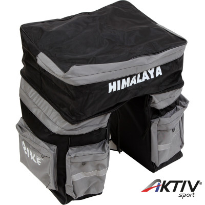 50 literes kerékpáros túratáska II. fekete/szürke