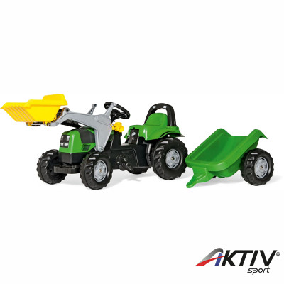 Pedálos markolós traktor utánfutóval Rolly Kid Deutz-Fahr Rolly Kid Deutz-Fahr