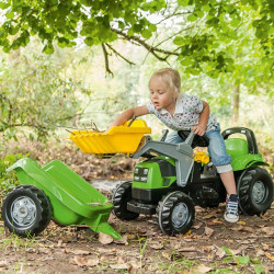 Pedálos markolós traktor utánfutóval Rolly Kid Deutz-Fahr Rolly Kid Deutz-Fahr