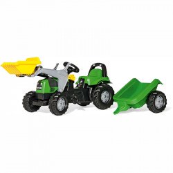 Pedálos markolós traktor utánfutóval Rolly Kid Deutz-Fahr Rolly Kid Deutz-Fahr Pedálos járművek Rolly Toys