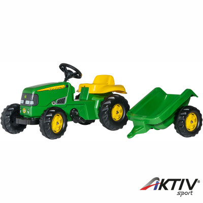 Pedálos traktor utánfutóval Rolly Kid John Deere John Deere