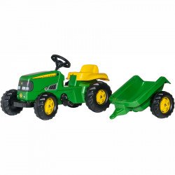 Pedálos traktor utánfutóval Rolly Kid John Deere John Deere Pedálos járművek Rolly Toys