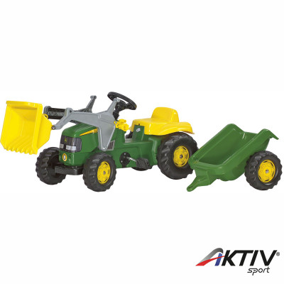 Pedálos markolós traktor utánfutóval Rolly Kid John Deere Rolly Kid John Deere