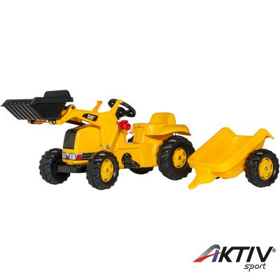 Pedálos markolós traktor utánfutóval Rolly Kid CAT Rolly Kid CAT